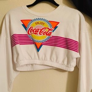 Coca Cola crop sweater